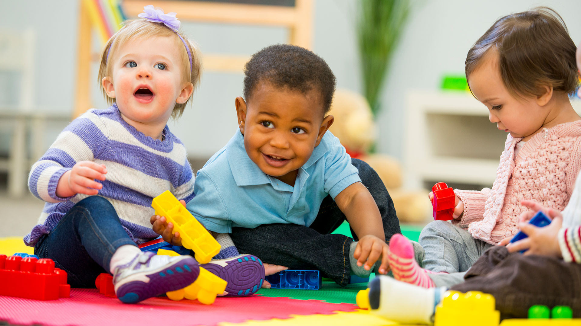 Toddlers playing together