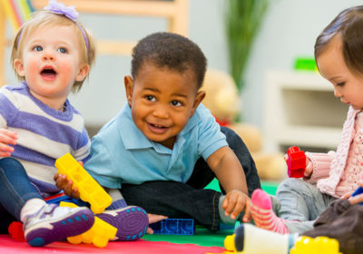 Toddlers playing