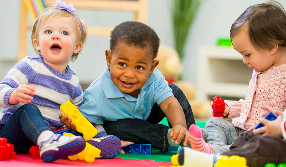 Toddlers playing