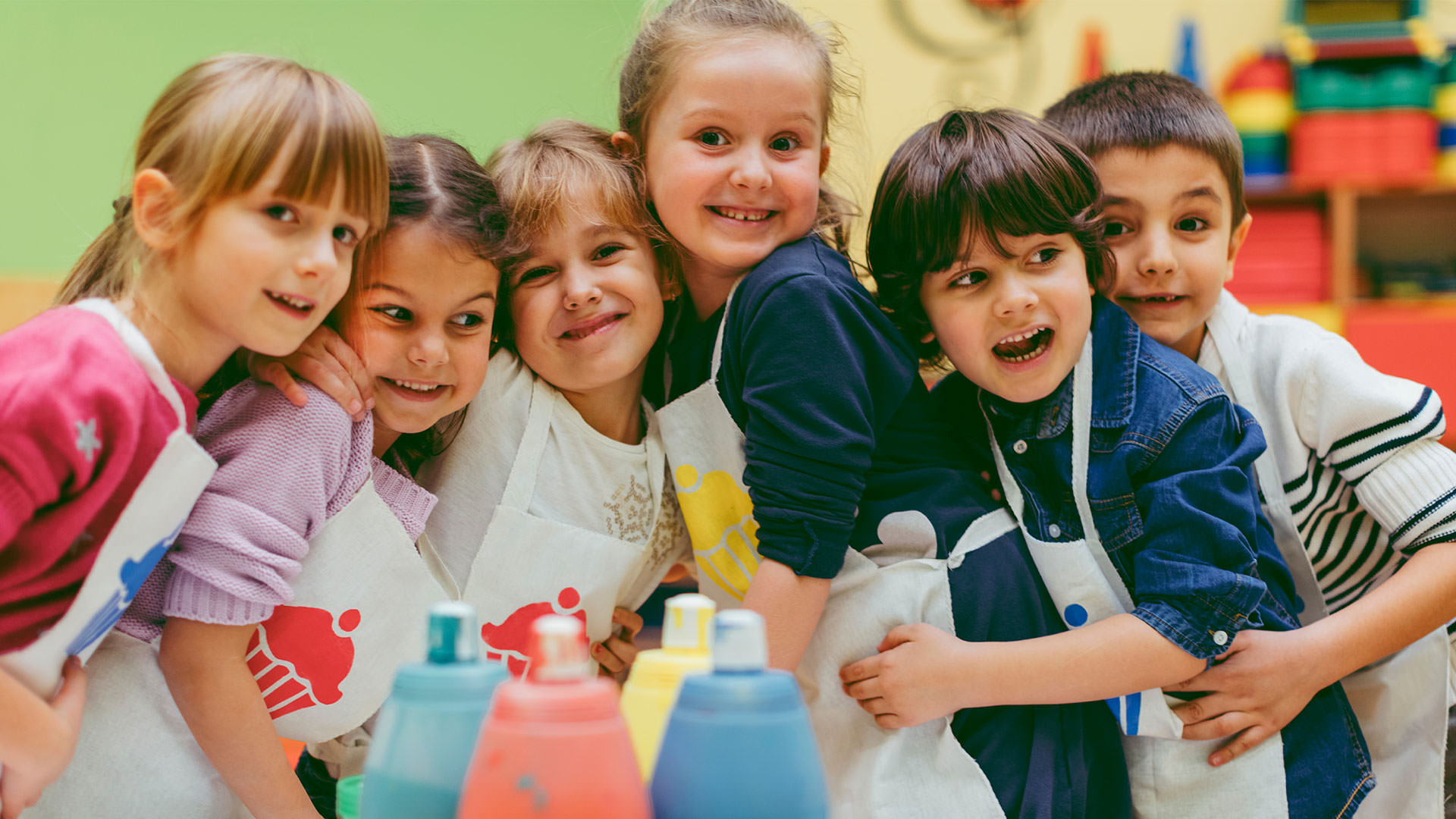 Children working on project